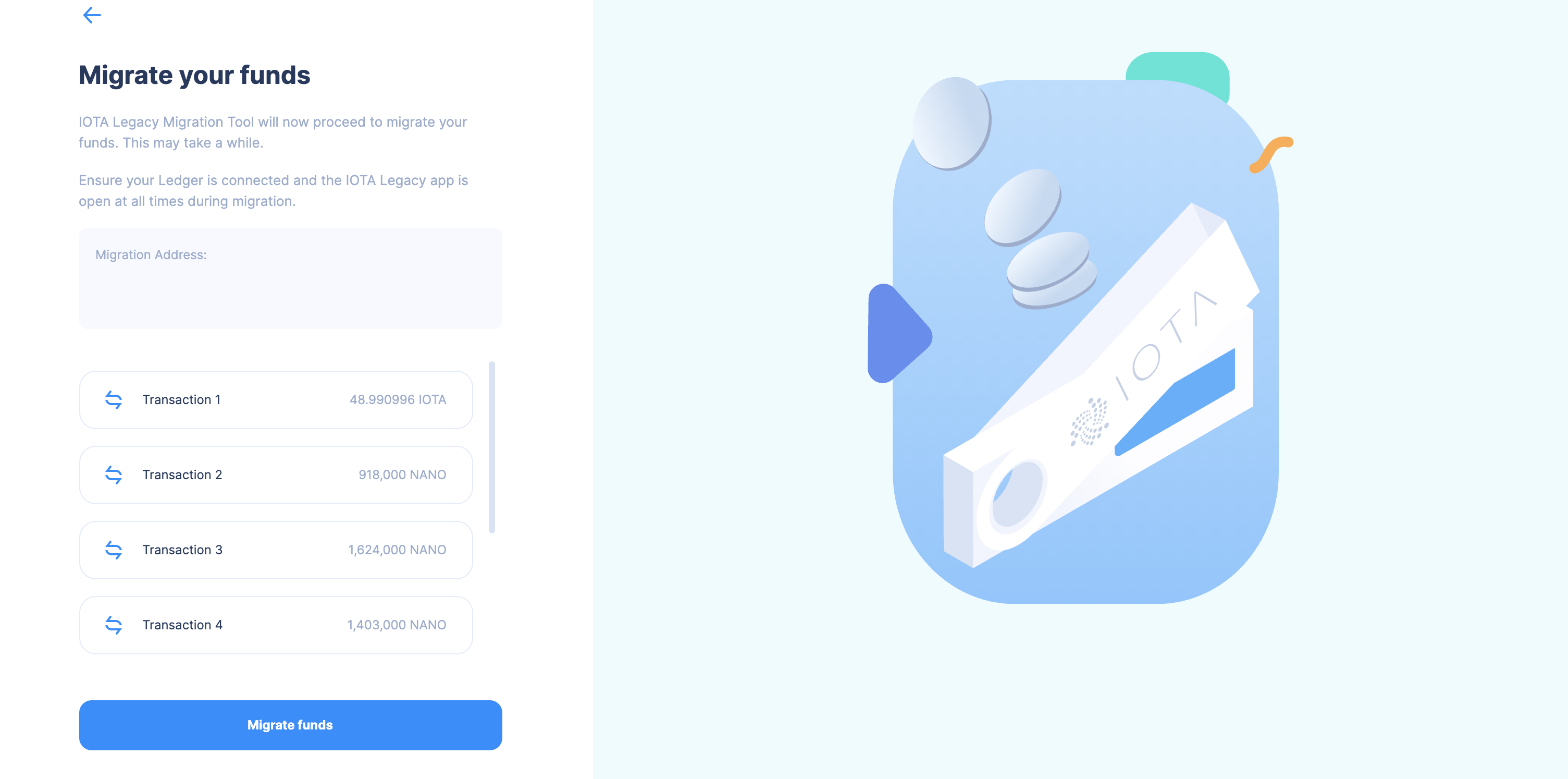 Legacy Migration Tool Multiple Transaction