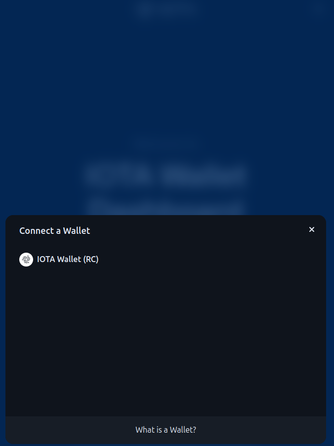 Select Wallet